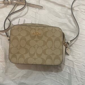 NET Coach Women's Mini Jamie Camera Bag in Signature Canvas TAN